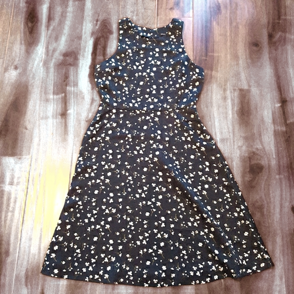 🎊Host Pick🎊 NEW Banana Republic Navy floral A-line dress